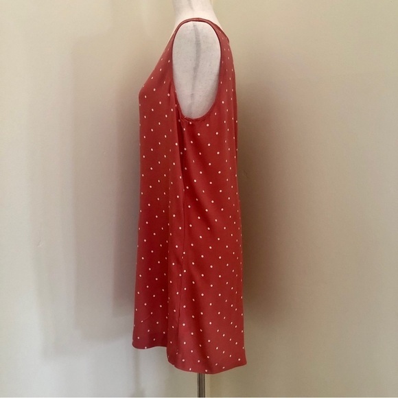 Madewell. Heather Button-Front Dress. Polka Dot Sweet Dahlia. Large - Picture 6 of 12